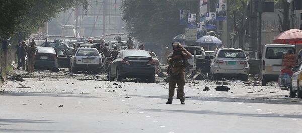 Situación en el lugar del atentado en Kabul, la capital afgana - Sputnik Mundo