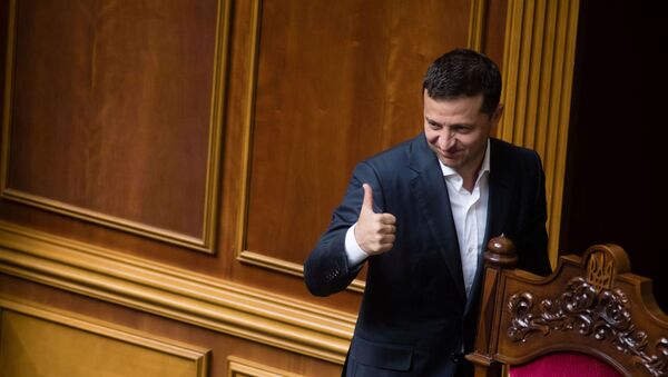 El presidente de Ucrania, Volodímir Zelenski El presidente de Ucrania, Volodímir Zelenski - Sputnik Mundo