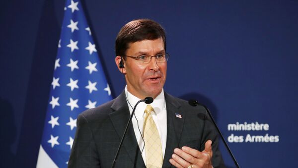 El secretario de Defensa de EEUU, Mark Esper - Sputnik Mundo