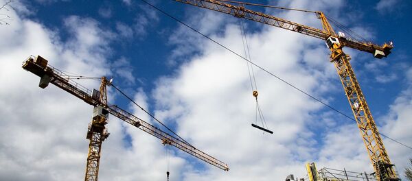 Unas grúas, referencial Unas grúas, referencial - Sputnik Mundo