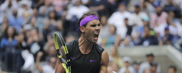 Rafael Nadal durante la final de US Open - Sputnik Mundo