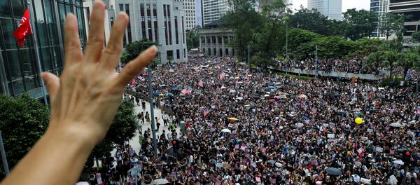 Las protestas en Hong Kong - Sputnik Mundo
