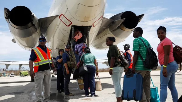 Evacuacion en Bahamas