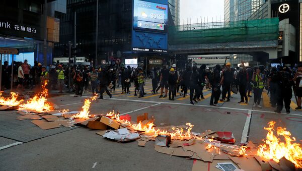 Protestas en Hong Kong - Sputnik Mundo