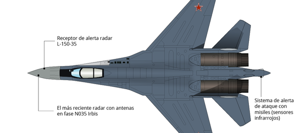 Su-35S de Rusia y el F-35A de EEUU - Sputnik Mundo