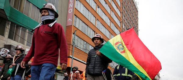 Protestas de los mineros en Bolivia - Sputnik Mundo