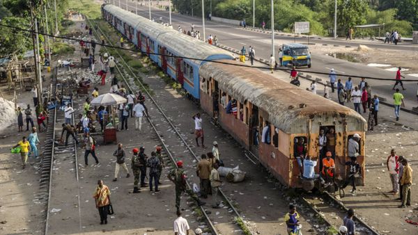 Un tren de la RD Congo (imagen referencial) Un tren de la RD Congo (imagen referencial) - Sputnik Mundo