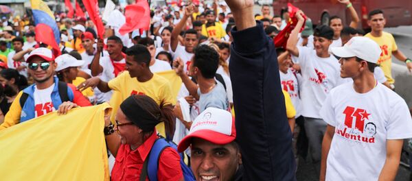 Una movilización en Caracas, Venezuela - Sputnik Mundo