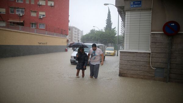 Consecuencias de las lluvias torrenciales en España Consecuencias de las lluvias torrenciales en España - Sputnik Mundo