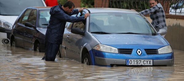 Consecuencias de las lluvias torrenciales en España - Sputnik Mundo