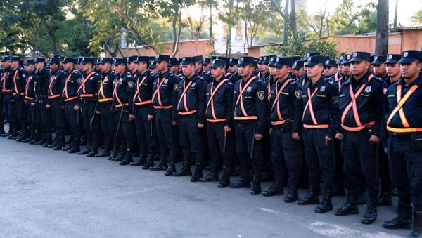 Los oficiales de la Policía de Paraguay Los oficiales de la Policía de Paraguay - Sputnik Mundo
