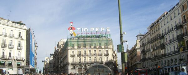 La Puerta del Sol en Madrid, España La Puerta del Sol en Madrid, España - Sputnik Mundo