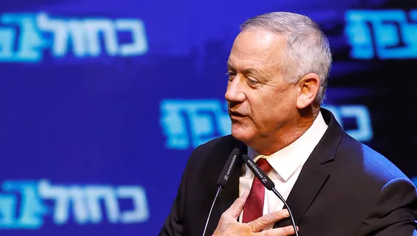 Benny Gantz, el líder de Azul y Blanco