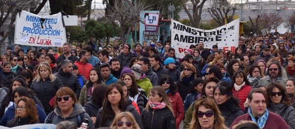 Protestas en Chubut - Sputnik Mundo