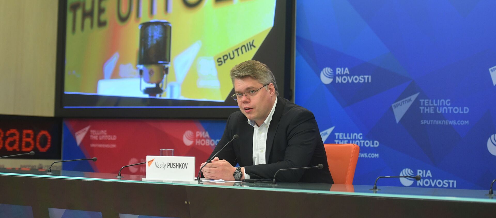 Vasili Pushkov, director del departamento de cooperación internacional de la agencia Sputnik - Sputnik Mundo, 1920, 19.09.2019