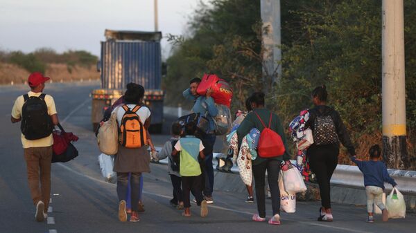 Migrantes venezolanos (archivo) - Sputnik Mundo