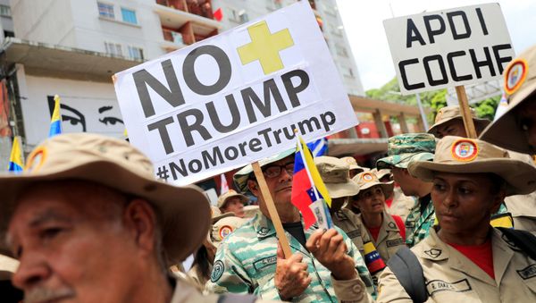 La campaña 'No más Trump' en Venezuela La campaña 'No más Trump' en Venezuela - Sputnik Mundo