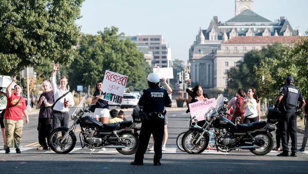 Manifestación por el cambio climático en Washington - Sputnik Mundo