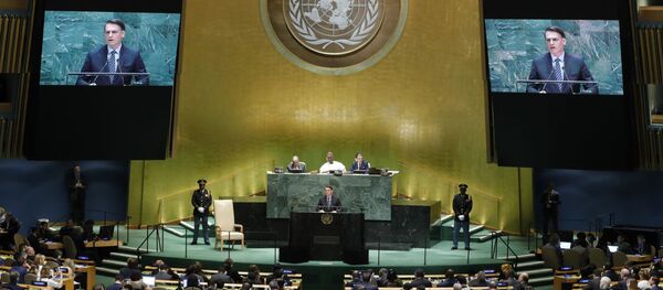 El discurso del presidente de Brasil, jair Bolsonaro, en la Asamblea General de las Naciones Unidas  - Sputnik Mundo