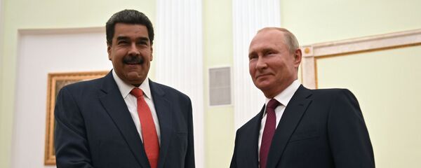 El presidente de Venezuela, Nicolás Maduro junto al presidente de Rusia, Vladímir Putin - Sputnik Mundo