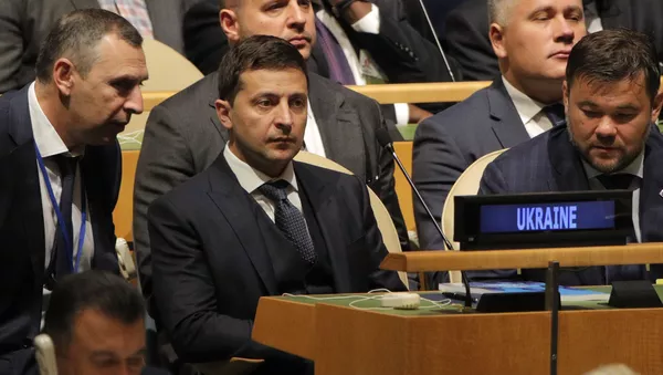 El presidente de Ucrania, Volodímir Zelenski - Sputnik Mundo