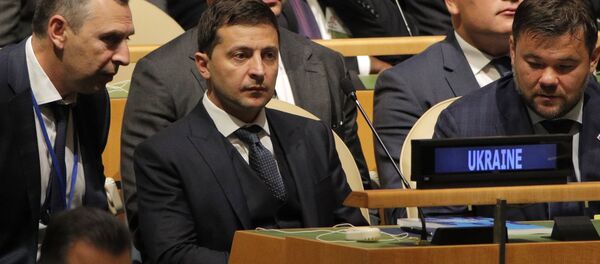 El presidente de Ucrania, Volodímir Zelenski - Sputnik Mundo