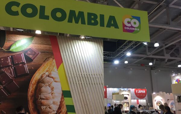 El stand de Colombia en la feria WorldFood en Moscú, Rusia - Sputnik Mundo