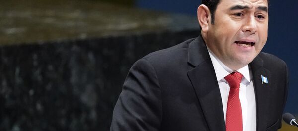 El presidente guatemalteco, Jimmy Morales El presidente guatemalteco, Jimmy Morales - Sputnik Mundo