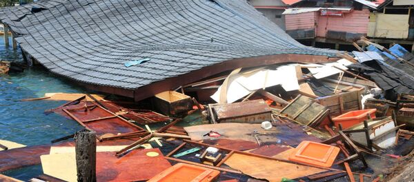 Consecuencias del terremoto en Indonesia - Sputnik Mundo