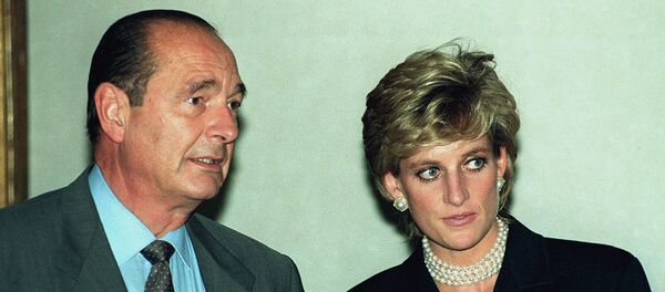 El expresidente de Francia Jacques Chirac y Lady Diana, la princesa de Gales - Sputnik Mundo