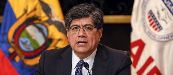 José Valencia, el canciller de Ecuador - Sputnik Mundo
