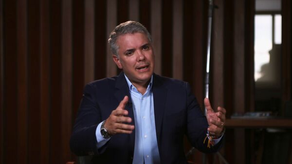 Iván Duque, presidente de Colombia - Sputnik Mundo