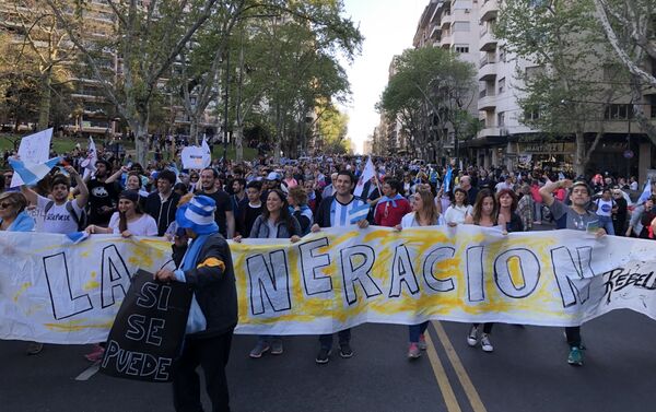 Marcha del 'Sí, se puede' en Buenos Aires - Sputnik Mundo