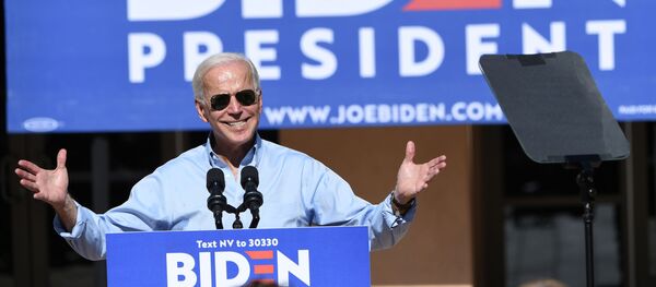 El demócrata Joe Biden durante la campaña presidencial - Sputnik Mundo
