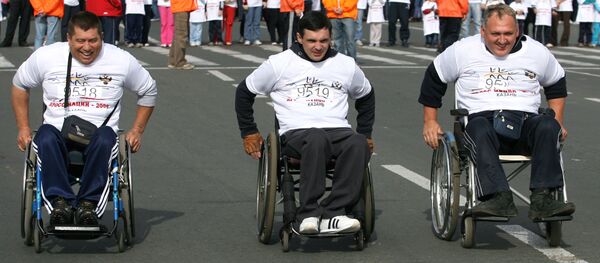 Un maratón en sillas de ruedas (archivo) - Sputnik Mundo