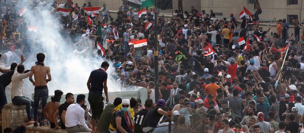 Las protestas en Bagdad - Sputnik Mundo