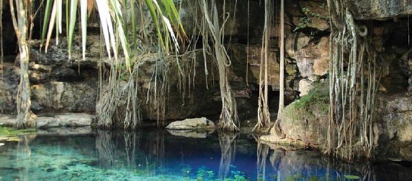 El cenote de X'baatún en México - Sputnik Mundo