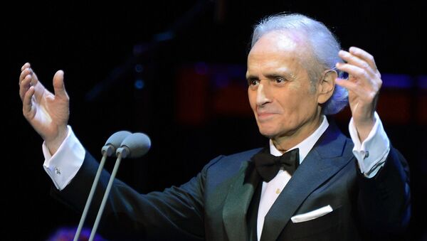 José Carreras, tenor español, durante un concierto en el palacio del Kremlin (archivo) - Sputnik Mundo