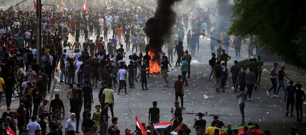 Protestas en Bagdad Protestas en Bagdad - Sputnik Mundo