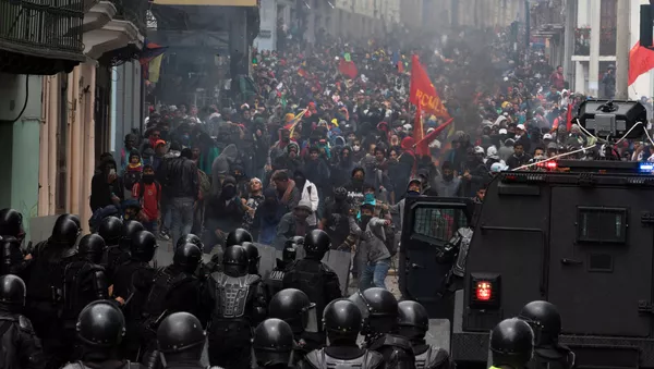 Protestas en Ecuador - Sputnik Mundo