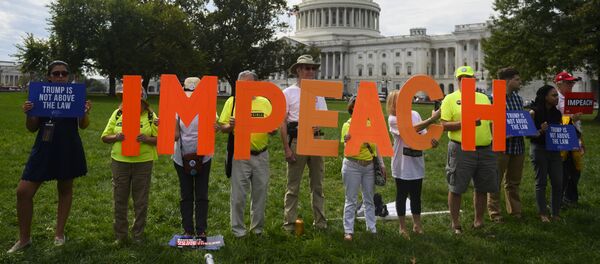 La campaña a favor del 'impeachment' de Donald Trump en Washington, EEUU  - Sputnik Mundo