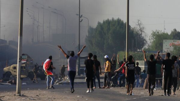 Las protestas en Irak - Sputnik Mundo
