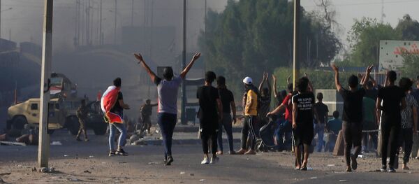Las protestas en Irak - Sputnik Mundo