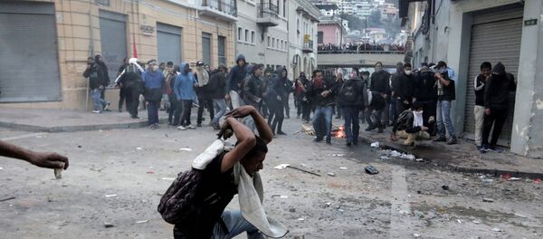 Protestas en Ecuador - Sputnik Mundo