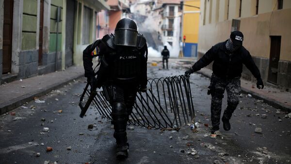 Protestas en Ecuador - Sputnik Mundo