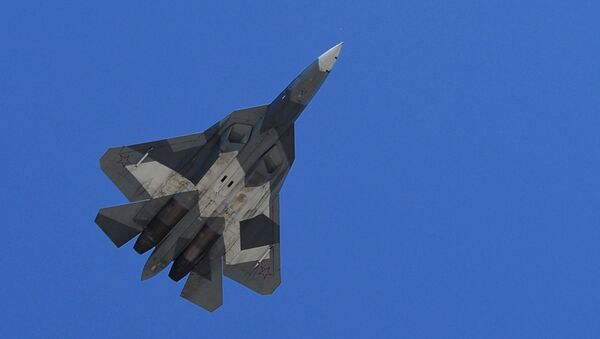 Un caza ruso Su-57 - Sputnik Mundo