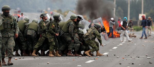 Protestas en Ecuador - Sputnik Mundo
