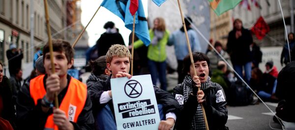 Protestas contra el cambio climático en Austria - Sputnik Mundo