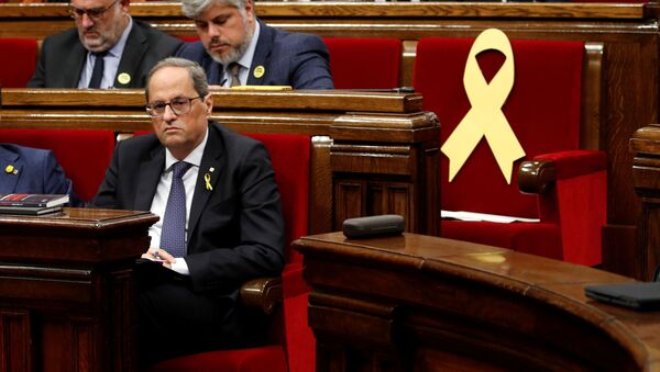 Quim Torra, el presidente del Gobierno catalán - Sputnik Mundo