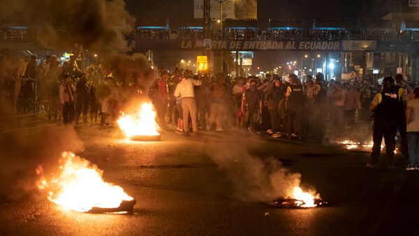 Protestas en Ecuador Protestas en Ecuador - Sputnik Mundo